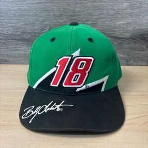 Vintage Nascar Hat Cap Snap Back Black Bobby Labonte Interstate Battery Racing